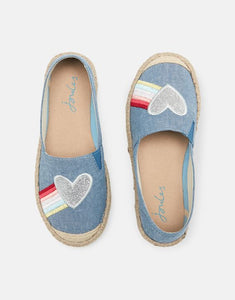 JNR Shelbury Espadrille with Embroided Details - Rainbow
