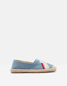 JNR Shelbury Espadrille with Embroided Details - Rainbow
