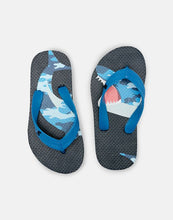 Load image into Gallery viewer, JNR Flip Flop Lightweight Summer Sandal - Camo Sharks