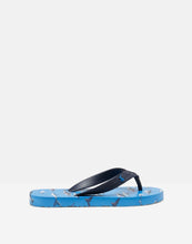 Load image into Gallery viewer, JNR Flip Flop Lightweight Summer Sandal - Blue Sharks