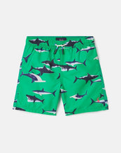 Load image into Gallery viewer, Ocean Swim Short - Green Shark