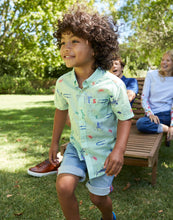 Load image into Gallery viewer, Sefton Printed Short Sleeve Shirt - Green Sea Creatures
