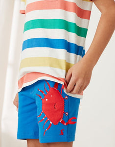 Hamden Novelty Sweat Short - Navy Blue