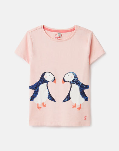 Astra Artwork Top - Pink Puffin