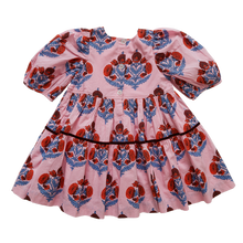 Load image into Gallery viewer, Girls Maribelle Dress - Bubblegum Lilac Sachet Bell Flower