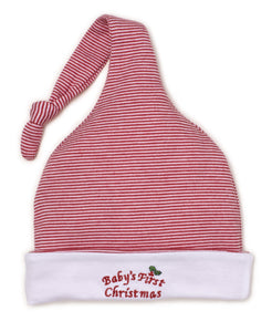 Baby's First Christmas 19 Stocking Hat STR - Red