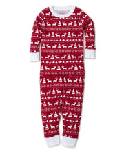 Load image into Gallery viewer, Pjs Christmas Deer Pajama Set Snug - Red