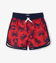 Load image into Gallery viewer, Ocean Crustaceans Swim Shorts - Scarlet
