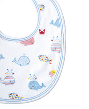 Load image into Gallery viewer, Whale Of A Time Bib - Blue Print