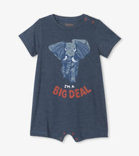Load image into Gallery viewer, Safari Elephant Baby Romper - Gibraltar Sea