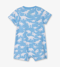 Load image into Gallery viewer, Dino Silhouettes Baby Romper - Baltic Sea