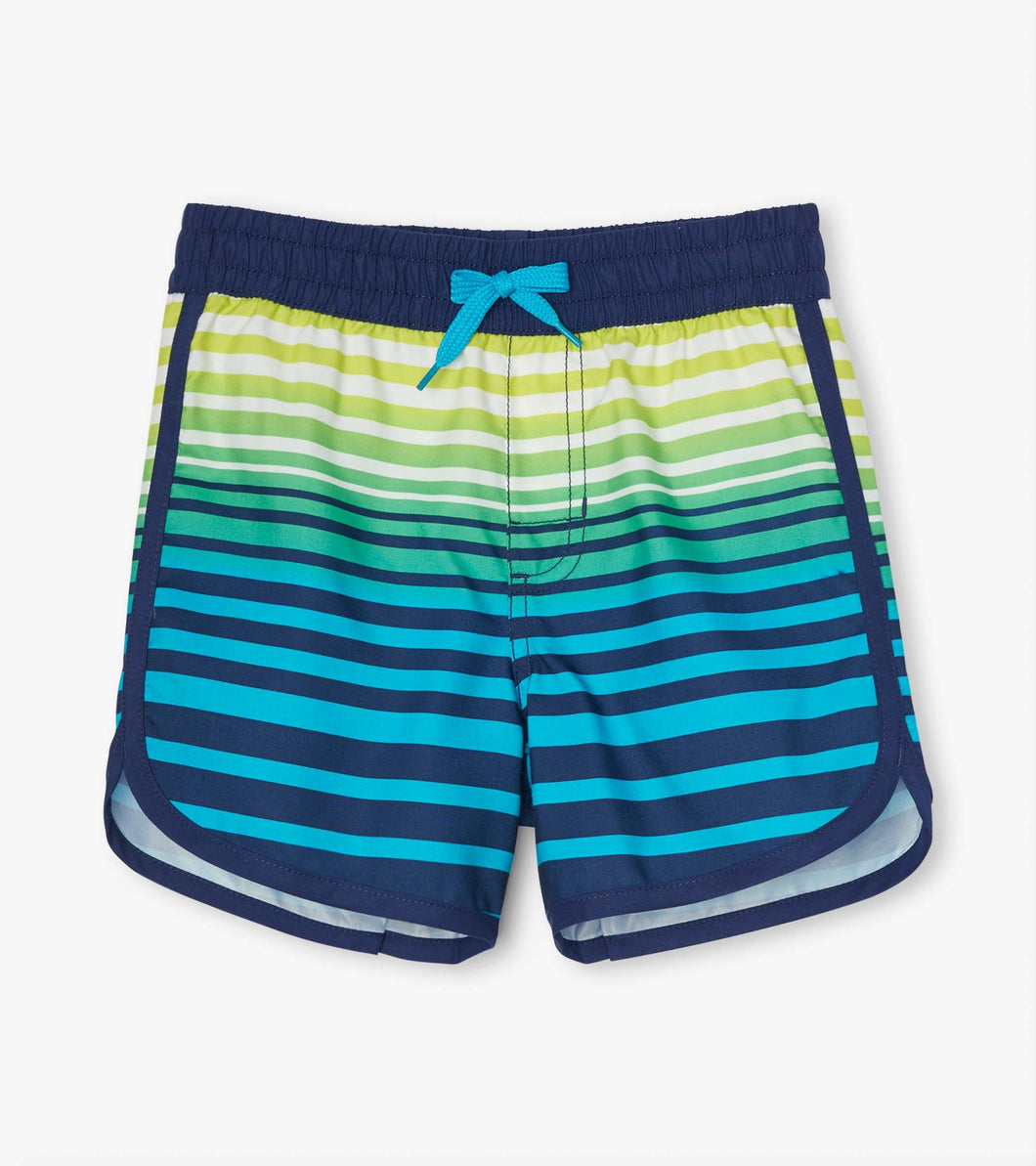 Cool Stripes Swim Shorts - Bluebird