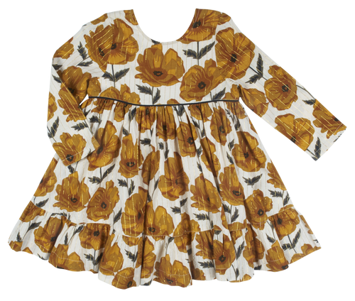 Coralee Dress - Antique White Floral