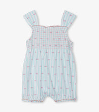 Load image into Gallery viewer, Tiny Fishies Baby Bubble Romper - Tanager Turquoise