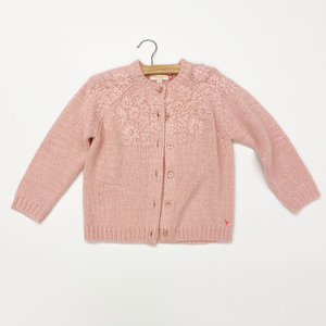 Girls Blossom Sweater - Rose Pink
