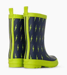 Lightning Bolts Matte Rain Boots