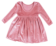 Load image into Gallery viewer, Baby Steph Dress - Rapture Rose Velour