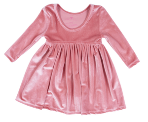 Baby Steph Dress - Rapture Rose Velour