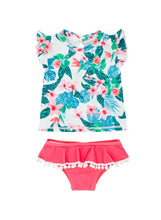 Load image into Gallery viewer, Seashell Baby Ruffle S/S Set - Island Paradise