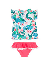 Load image into Gallery viewer, Seashell Baby Ruffle S/S Set - Island Paradise