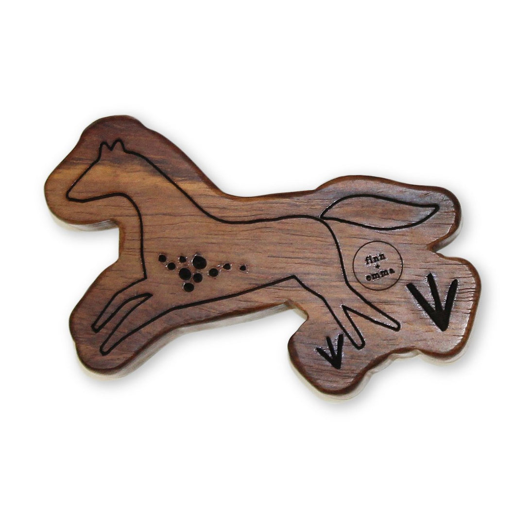 Horse Wooden Rattle Teether
