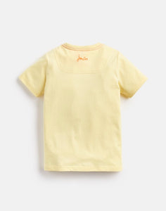 Ben Screenprint T-Shirt Yellow Octupos and Diver