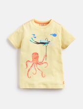 Load image into Gallery viewer, Ben Screenprint T-Shirt Yellow Octupos and Diver
