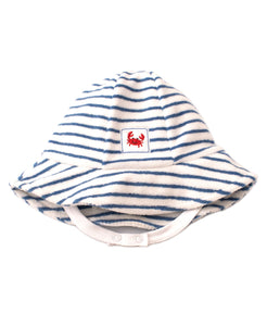 Whale Of A Time Terry Sunhat STR - Blue Print