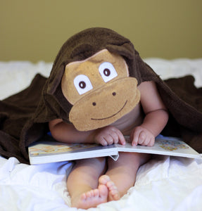 Monkey Hooded Towel