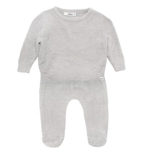 oh baby! Two Piece Fuzzy Knit Set - Cloudy