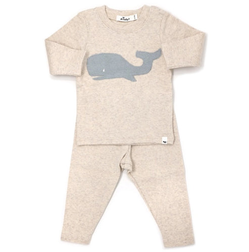 oh baby! Mist Whale LS 2pc Set-Sand