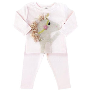 oh baby! Two Piece Set - Star Unicorn - Pale Pink