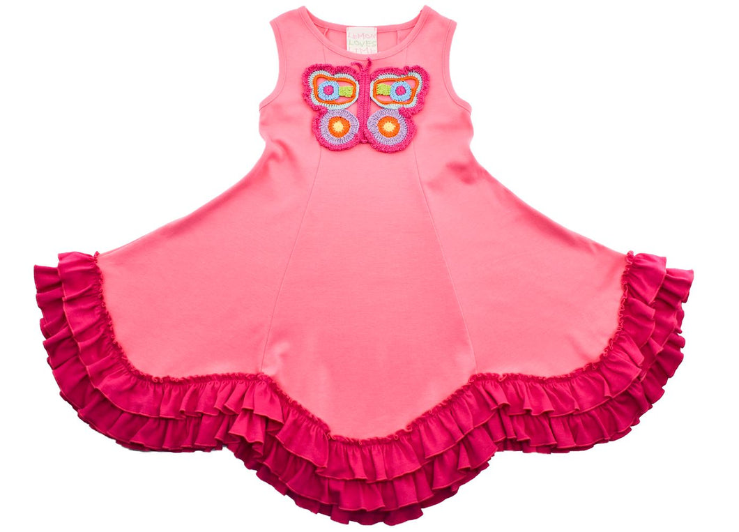 Heavenly Butterfly Dress - Pink Lemonade