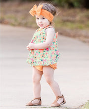 Load image into Gallery viewer, Spring Fling Knit Ruffle Swing Top and bottom