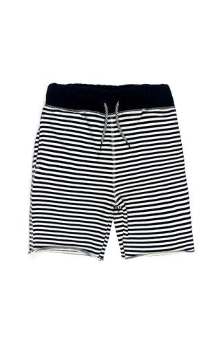 Camp Shorts - Black/White Stripe
