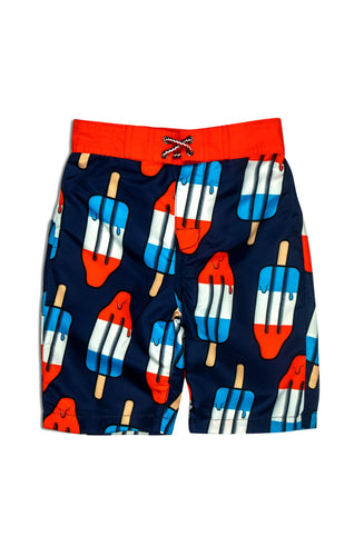 Swim Trunks - Red, White & Blue