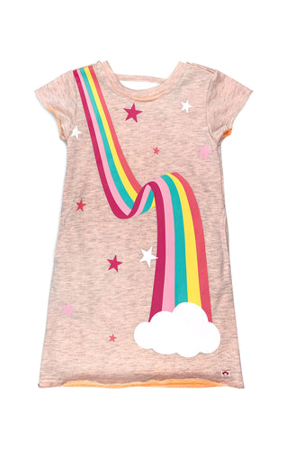 Raylee Dress - Large Rainbow - Novelty Heather