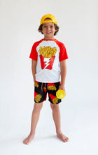 Load image into Gallery viewer, Mid Length Swim Trunks - Fries