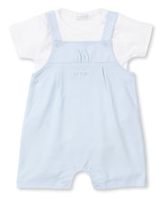 Load image into Gallery viewer, Gingham Bunnies Short Overall Set Mix - Light Blue/White