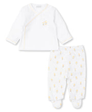 Load image into Gallery viewer, Duck Bubbles Footed Pant Set Mix - Yellow