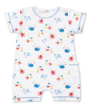 Load image into Gallery viewer, Ocean Outing Short Playsuit PRT - Multi Blue