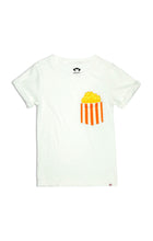 Load image into Gallery viewer, Day Trip Tee - Pocket Popcorn - White