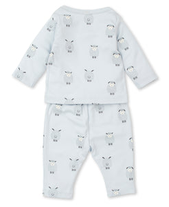 Baa Baa Lambs Pant Set PRT - Light Blue