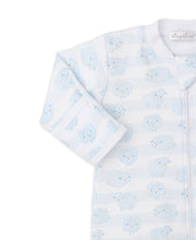Load image into Gallery viewer, Lovey Lambs Footie w/ Zip PRT - Light Blue