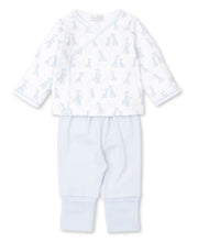 Load image into Gallery viewer, Giraffe Grins Pant Set Mix - Light Blue