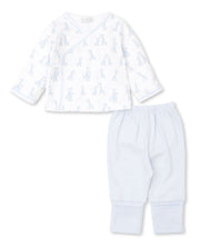 Load image into Gallery viewer, Giraffe Grins Pant Set Mix - Light Blue