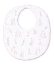 Load image into Gallery viewer, Giraffe Grins Bib PRT - Pink