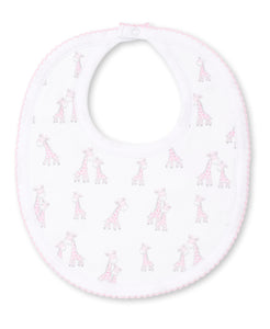 Giraffe Grins Bib PRT - Pink