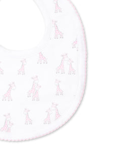 Giraffe Grins Bib PRT - Pink