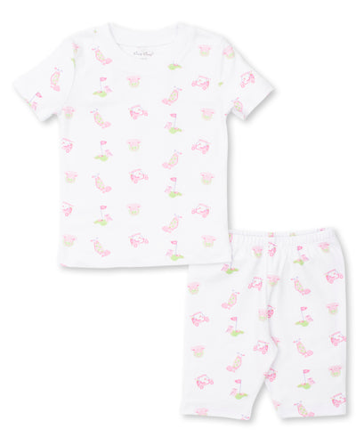 Golf Club Short PJ Set Snug PRT - Multi Pink